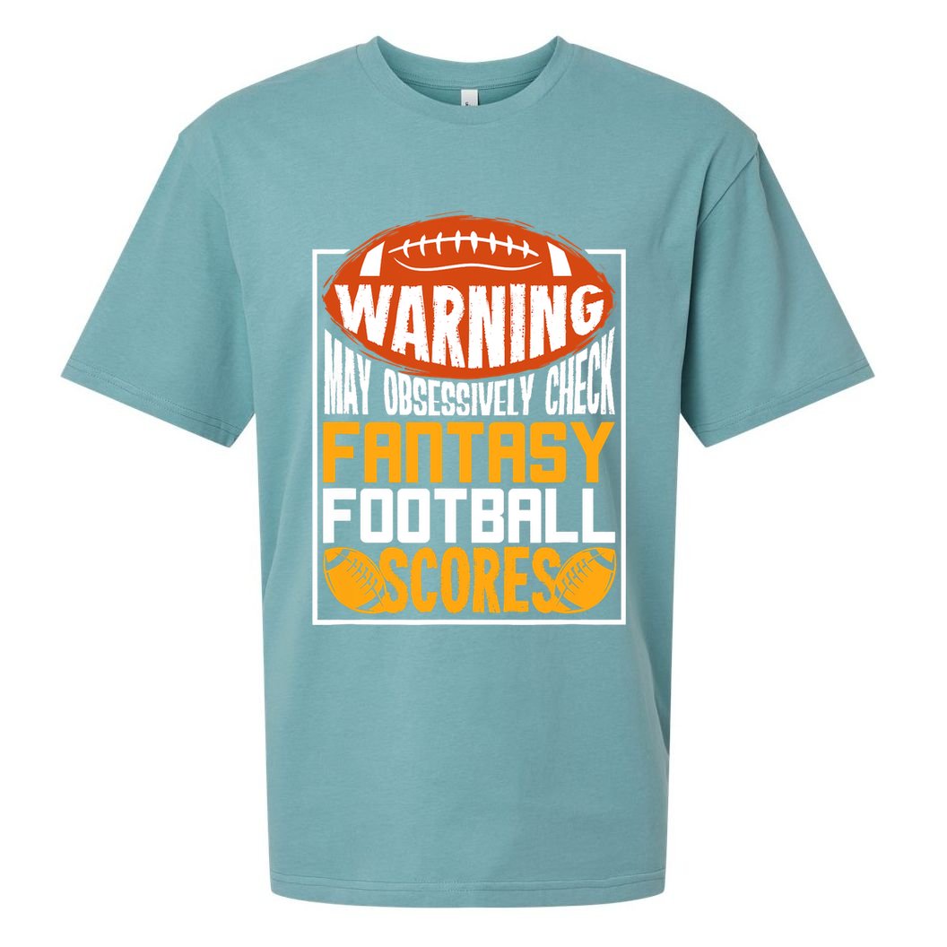 Fantasy Football Gift For A Fantasy Football Player Sueded Cloud Jersey T-Shirt