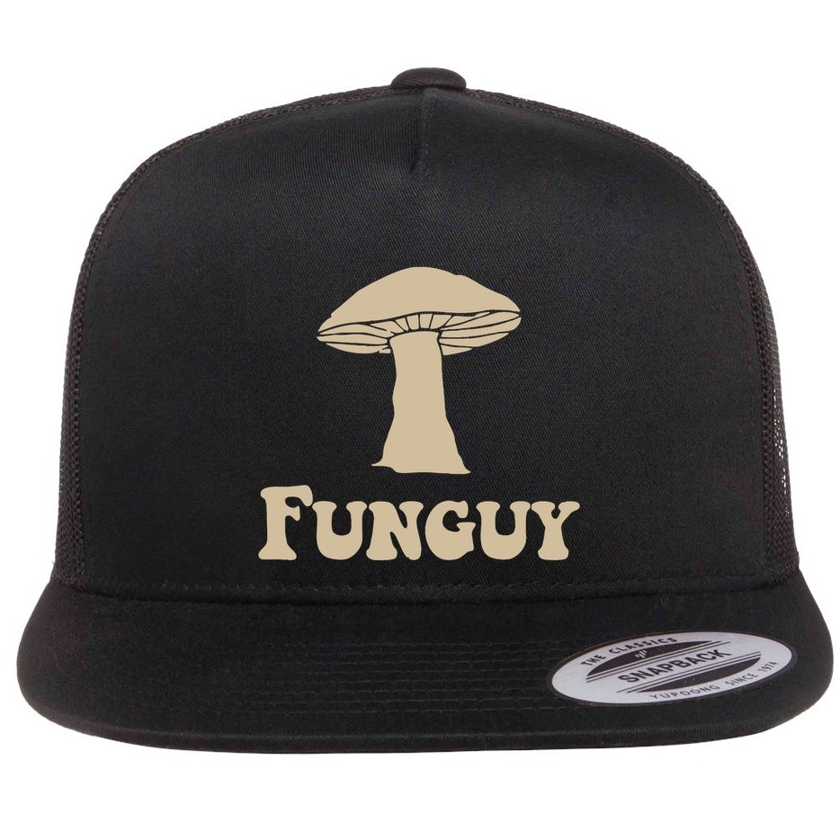Fungi Fun Guy Funny Mushroom Lover Flat Bill Trucker Hat