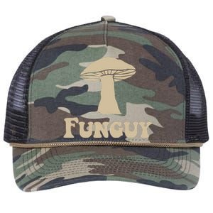 Fungi Fun Guy Funny Mushroom Lover Retro Rope Trucker Hat Cap