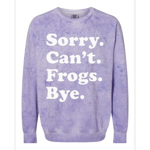 Funny Frog Gift For Men Women Colorblast Crewneck Sweatshirt