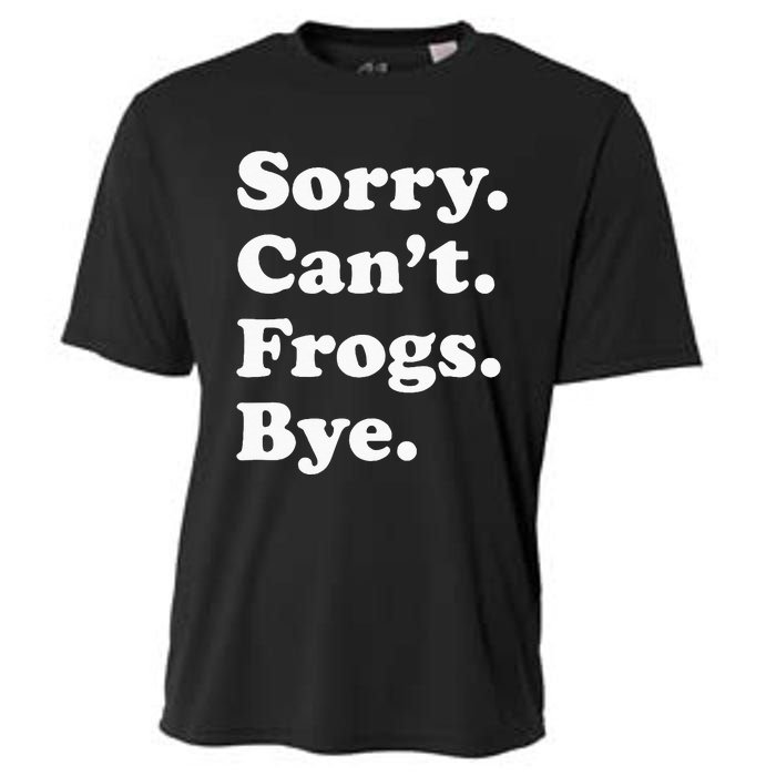 Funny Frog Gift For Men Women Cooling Performance Crew T-Shirt