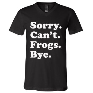 Funny Frog Gift For Men Women V-Neck T-Shirt