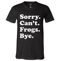 Funny Frog Gift For Men Women V-Neck T-Shirt