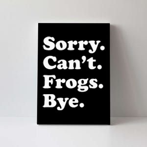 Funny Frog Gift For Men Women Canvas