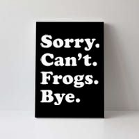 Funny Frog Gift For Men Women Canvas