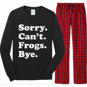 Funny Frog Gift For Men Women Long Sleeve Pajama Set