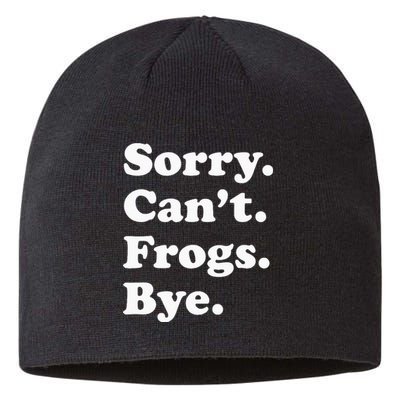 Funny Frog Gift For Men Women Sustainable Beanie