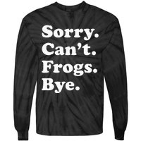 Funny Frog Gift For Men Women Tie-Dye Long Sleeve Shirt