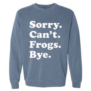 Funny Frog Gift For Men Women Garment-Dyed Sweatshirt