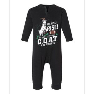 Fantasy Football Goat League Champion Champ Winner Infant Fleece One Piece