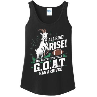 Fantasy Football Goat League Champion Champ Winner Ladies Essential Tank