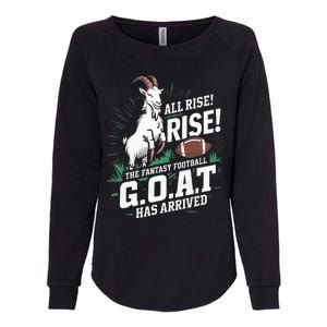 Fantasy Football Goat League Champion Champ Winner Womens California Wash Sweatshirt