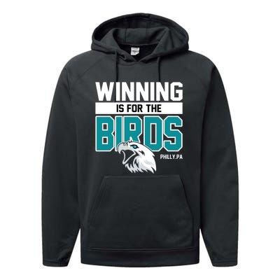 Football Fan Gear | Winning Is For The Birds Performance Fleece Hoodie