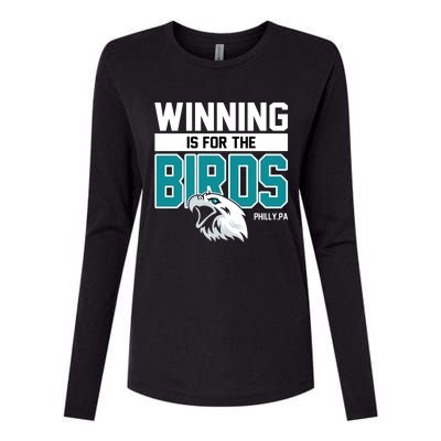 Football Fan Gear | Winning Is For The Birds Womens Cotton Relaxed Long Sleeve T-Shirt