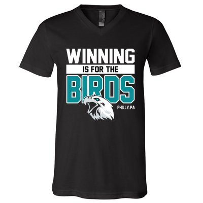 Football Fan Gear | Winning Is For The Birds V-Neck T-Shirt