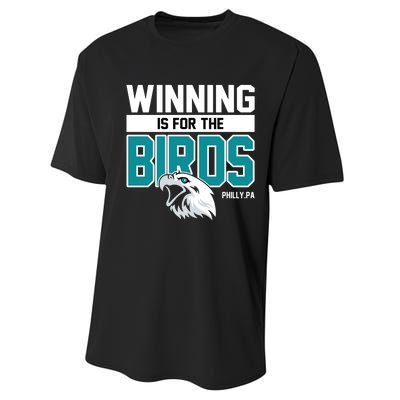 Football Fan Gear | Winning Is For The Birds Performance Sprint T-Shirt