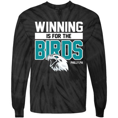 Football Fan Gear | Winning Is For The Birds Tie-Dye Long Sleeve Shirt