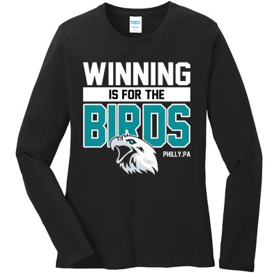 Football Fan Gear | Winning Is For The Birds Ladies Long Sleeve Shirt