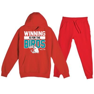 Football Fan Gear | Winning Is For The Birds Premium Hooded Sweatsuit Set