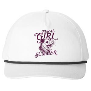 Funny Feral Girl Summer Gift Snapback Five-Panel Rope Hat