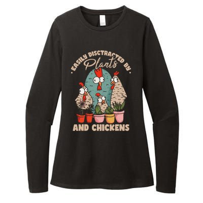 Funny Farming Gardening Plant Garden Chicken Plants Womens CVC Long Sleeve Shirt