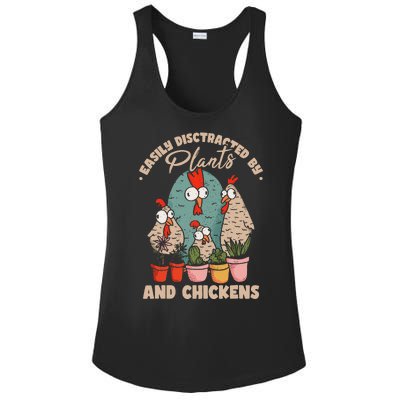 Funny Farming Gardening Plant Garden Chicken Plants Ladies PosiCharge Competitor Racerback Tank