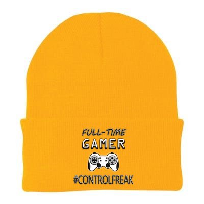 Funny Fullmeaningful Gifttime Gamer Control Freak Gaming Meaningful Gift Video G Knit Cap Winter Beanie