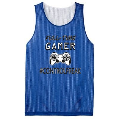 Funny Fullmeaningful Gifttime Gamer Control Freak Gaming Meaningful Gift Video G Mesh Reversible Basketball Jersey Tank