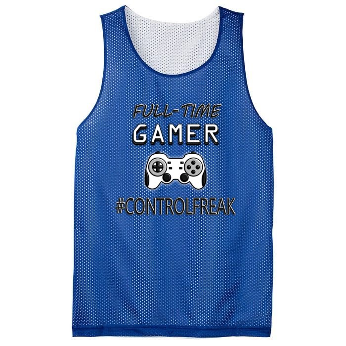 Funny Fullmeaningful Gifttime Gamer Control Freak Gaming Meaningful Gift Video G Mesh Reversible Basketball Jersey Tank