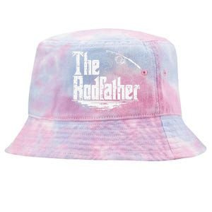 Funny Fishing Gift The Rodfather Tie-Dyed Bucket Hat