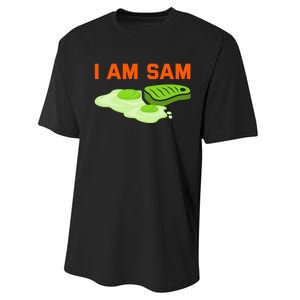 Funny Fried Green Ham And Eggs Days I Am Sam Performance Sprint T-Shirt