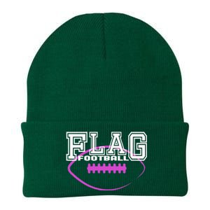 Flag Football Girl Player Team Knit Cap Winter Beanie