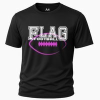Flag Football Girl Player Team Cooling Performance Crew T-Shirt