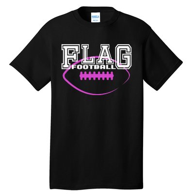 Flag Football Girl Player Team Tall T-Shirt