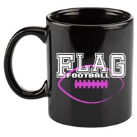 Flag Football Girl Player Team 11oz C Handle Ceramic Mug