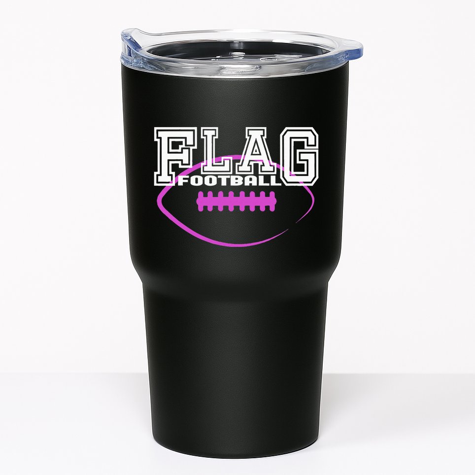 Flag Football Girl Player Team Tumbler