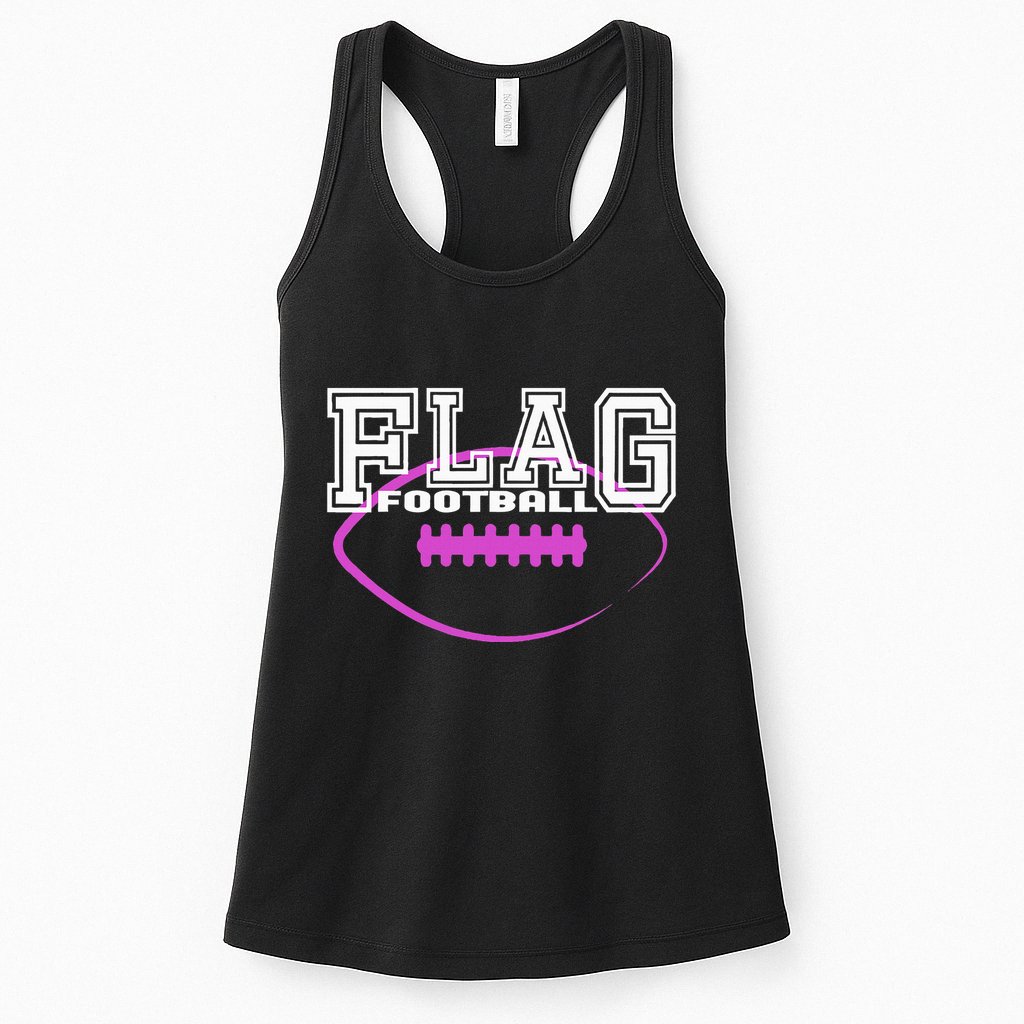 Flag Football Girl Player Team Womens Tank Top