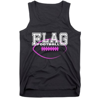 Flag Football Girl Player Team Tank Top
