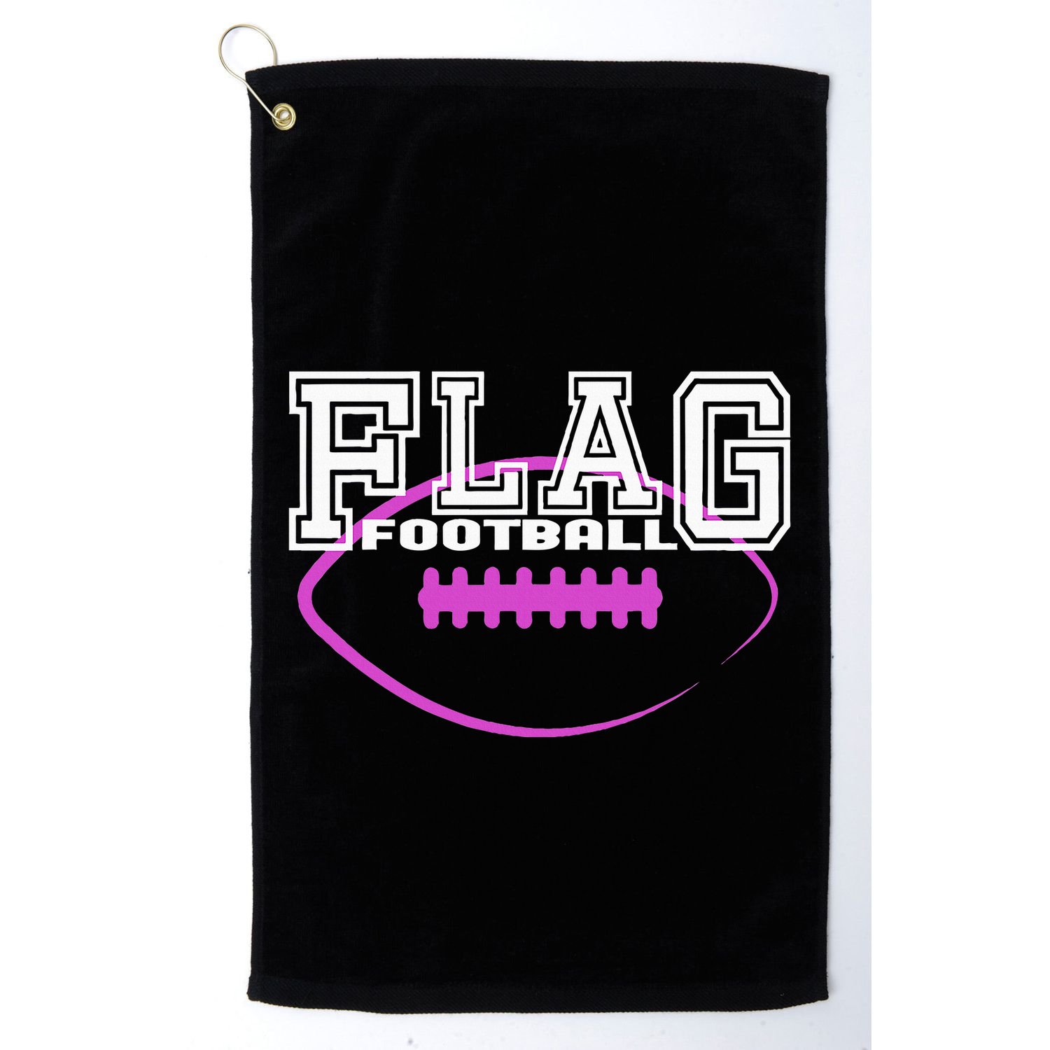 Flag Football Girl Player Team Golf Towel