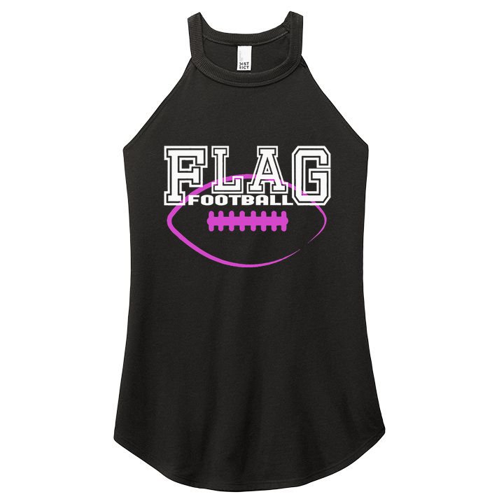 Flag Football Girl Player Team Women's Perfect Tri Rocker Tank