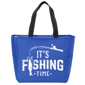 Funny Fishing Gift Zip Tote Bag