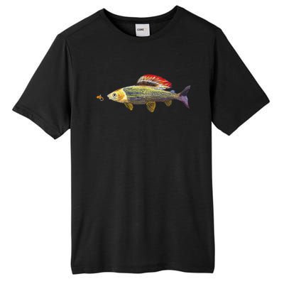 Fly Fishing Grayling Fish Nymphing Dry Fly Tying Fisherman Tall Fusion ChromaSoft Performance T-Shirt