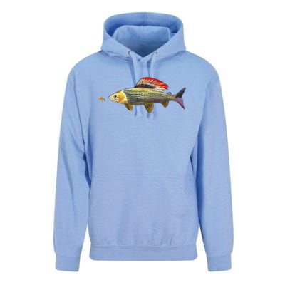 Fly Fishing Grayling Fish Nymphing Dry Fly Tying Fisherman Unisex Surf Hoodie