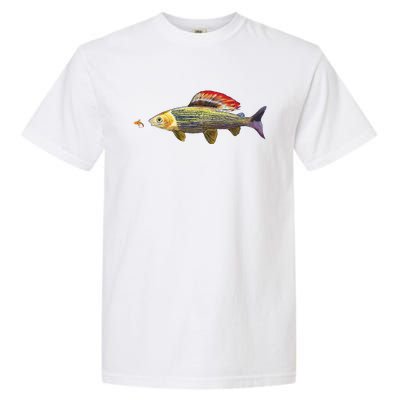 Fly Fishing Grayling Fish Nymphing Dry Fly Tying Fisherman Garment-Dyed Heavyweight T-Shirt