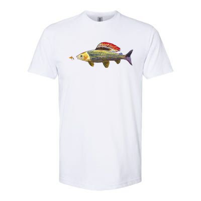 Fly Fishing Grayling Fish Nymphing Dry Fly Tying Fisherman Softstyle CVC T-Shirt