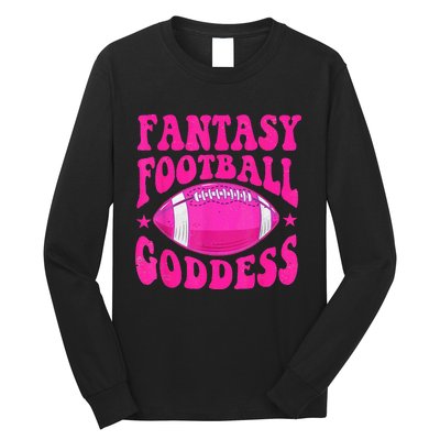 Fantasy Football Goddess Cute Draft Party Long Sleeve Shirt