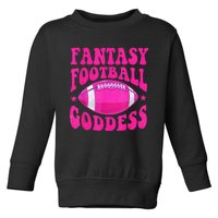 Fantasy Football Goddess Cute Draft Party Toddler Sweatshirt