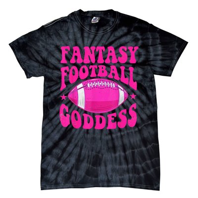 Fantasy Football Goddess Cute Draft Party Tie-Dye T-Shirt