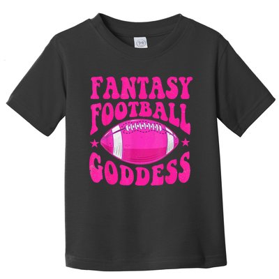 Fantasy Football Goddess Cute Draft Party Toddler T-Shirt