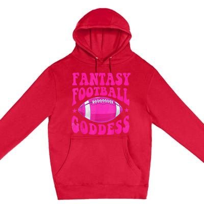 Fantasy Football Goddess Cute Draft Party Premium Pullover Hoodie